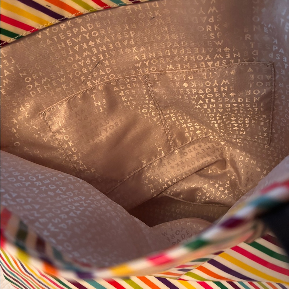 Kate Spade Multicolor Striped Tote - Picture 9 of 12
